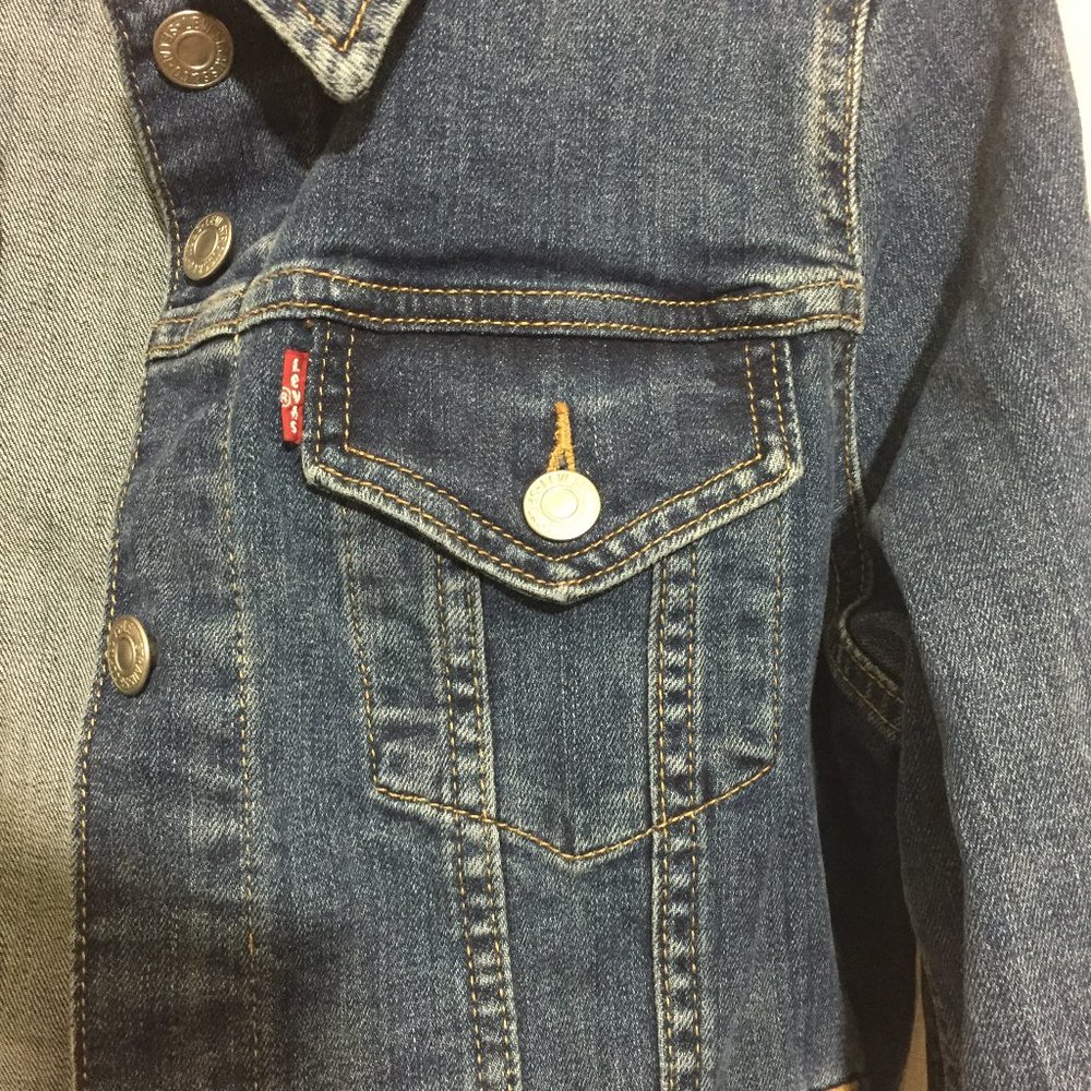 Levi Strauss Denim Jacket Youth Large - Picture 2 of 4